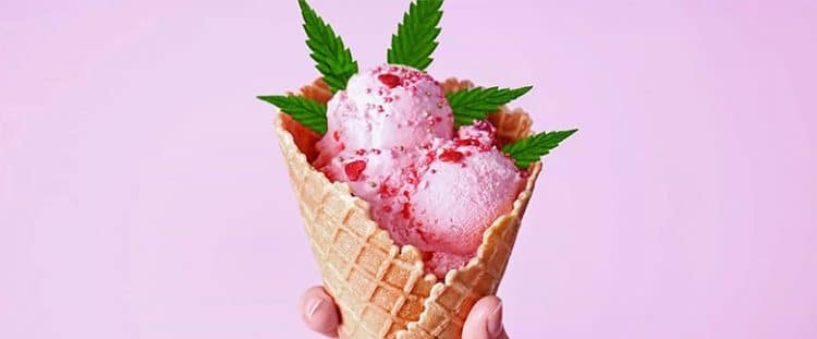 Strawberry Cannabis Ice cream banner image