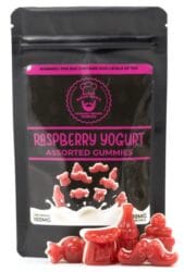 Best 100mg THC Raspberry Yogurt Gummies (Sugar Jack’s)