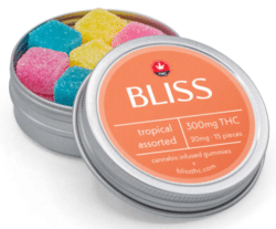 best THC Tropical Gummies by Bliss in Canada