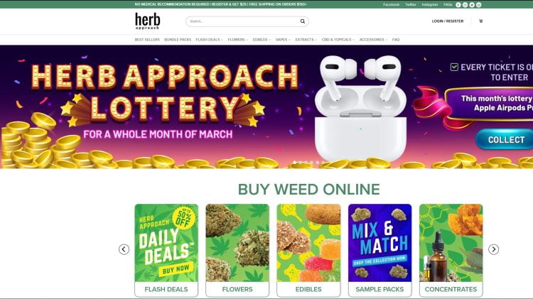best online dispensary Canada 2023 herb approach