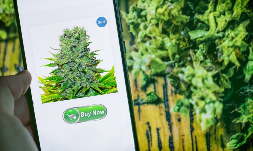 buying weed online on cell phone