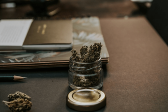 cannabis on a table